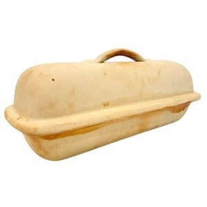 Superstone By Sassafras Vintage 1991 Clay Bread Baker 15" Sourdough Stoneware